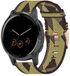 By Qubix - Canvas nylon bandje - Geel - 18mm - Geschikt voor Garmin Venu 4 - 41mm