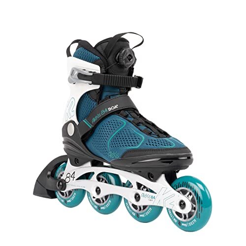 K2 Skate Alexis 84 BOA inline skates voor dames - Teal - White - 30G0617, EU: 40 (UK: 6.5 / US: 9)