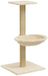 vidaXL Kattenmeubel met sisal krabpaal 74 cm crèmekleurig