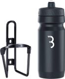 BBB Cycling FuelTank - Aluminium Bidonhouder met Bidon - 550ml - Glanzend Zwart / Wit - Racefiets & Mountainbike