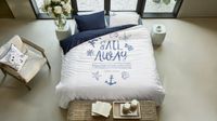 Rivièra Maison Sail Away dekbedovertrek - Tweepersoons - 200 x 200/220 cm - Blauw