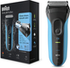 Braun Series 3 ProSkin 3010s Elektrisch Scheerapparaat - Zwart/Blauw