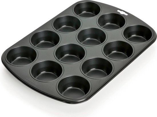 Kaiser Muffin World Muffinvorm - 12 Stuks - 38 x 27 cm - Grijs