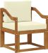 vidaXL Buitensofa Acacia massif et Polyester Naturel