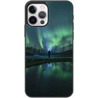 Apple iPhone 12 Aurores boreales Verstevigd hoesje met sublimatie bedrukking