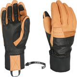 Level Skihandschoenen Eighties Unisex Bruin Leer Klittenband Herfst/Winter 2025