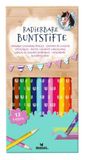moses. Uitwisbare kleurpotloden paarden, 12 potloden in bonte kleuren, perfect voor kinderen, set van 12 kleurpotloden om te schilderen, te knutselen en creatief te zijn, voor kleuterschool,
