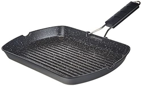Ilsa Marmorella Grill Pan - Gegoten Aluminium - Zwart