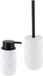 Tendance Toilet accessoire set - wc borstel en zeeppomp Diamond - wit - kunststof