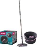 York Mop set "ROLL & UP" Next Generation Grijs/Pink