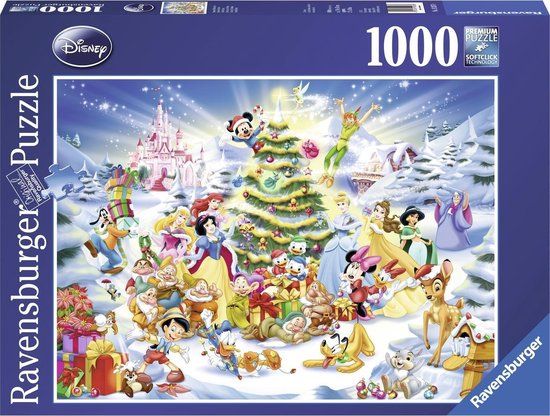 Ravensburger Puzzel Kerstmis met Disney - 1000 stukjes - Legpuzzel