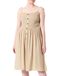 ONLY Annika Mouwloze Korte Jurk Beige 38 Vrouw