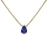 Karma Ketting Julia Sapphire Blue Goud
