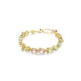 Swarovski Gema Tennisarmband, Verschillende slijpvormen, Meerkleurig, Goudkleurige toplaag