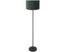 Mexlite Vloerlamp Noor 4445ZW - Zwart met groene velours kap Ø30cm