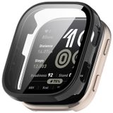 Wigento Amazfit Bip 6: Kunststof PC beschermhoes + gehard 9H glas, zwart