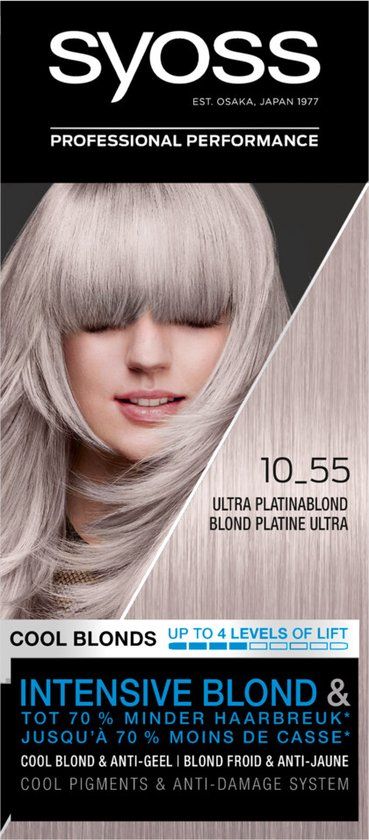 SYOSS Color Blond Cool Blonds 10-55 Ultra Platinum Blond - 1 stuk