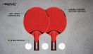 Avento Outdoor Tafeltennisset - Rood/Zwart