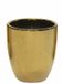 Mega Collections Bloempot Emperor Bullet - rond - goud - D19 x H25 cm - glans