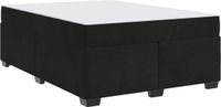 vidaXL Bedframe met matras Zwart 140 x 200 cm Stof