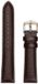 Hirsch Horlogeband Rainbow Donkerbruin - Leer - 16mm