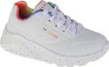 Skechers Uno Lite Rainbow Speckle 310456L-WMLT Meisjes Sneakers Wit Maat 28