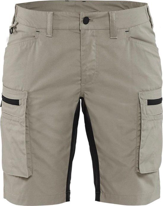 Blåkläder Dames Service Short met stretch 7149-1845 - Stone/Zwart - C34