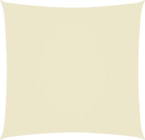 vidaXL Zonnescherm Vierkant 4x4m Oxford Stof Crèmekleurig