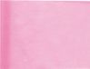 Santex Tafelloper/decoratie stof - op rol - lichtroze - 30 cm x 10 m - non woven polyester