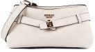 GUESS sac bandoulière Ella Logo Girlfriend Crossbody Stone Logo crème