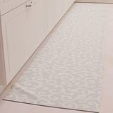 PETTI Artigiani Italiani - Vloerkleed voor keuken, loper voor keuken, antislip en wasbaar, 52 x 100 cm, design ijsgrijs, 100% Made in Italy