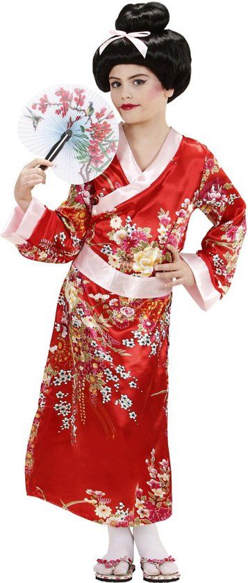 Widmann Geisha Kostuum Asian Flower Geisha Kind Meisje Maat 140