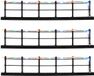 Luville 2026 Luville - Fence Multicolour Straight - Top Lighting - Set van 3