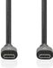 Nedis USB-C naar USB-C kabel - 2 meter - Zwart