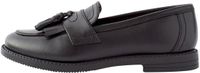 Next - Meisjes - Leren loafers met kwastjes voor school - Zwart