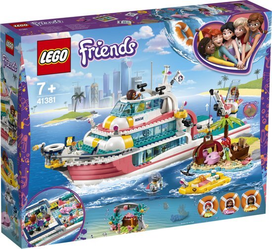 lego Friends Reddingsboot - 41381 Vaar het avontuur tegemoet aan boord van de drijvende dierenkliniek!