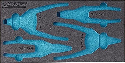 HAZET 163-124L Ladeblok - Blauw, Grijs, Schuim, Duitsland, 172 mm x 342 mm