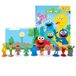 Barrio Sésamo Diverti-Libros - Livre d'histoires pour enfants, 10 figurines, 1 tapis de jeu