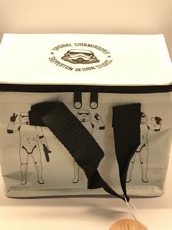 Puckator Kleine lunch/sixpack koeltas - Stormtrooper print - 21 x 16 cm - 4,7 L