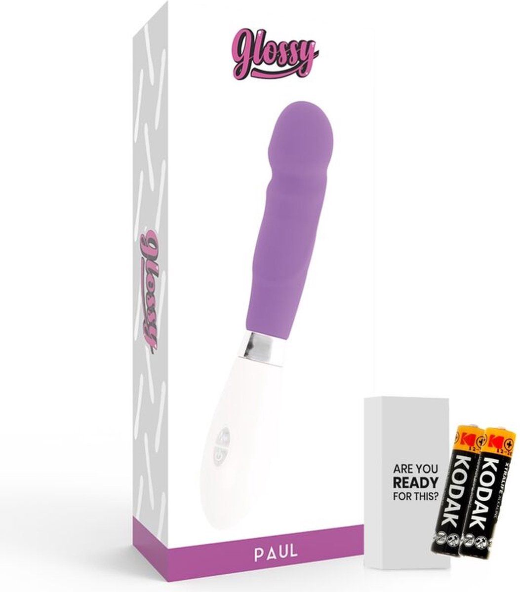 Glossy Paul Vibrator - Purple - ABS