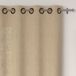 Soleil d'ocre Lino Natura Voile met ringen, linnen, katoen, 135 x 250 cm
