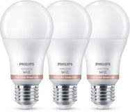 Philips Smart Lighting Lamp 3-pack - Slimme LED-Verlichting - Gekleurd en Wit licht - E27 - 60W - Mat - Wi-Fi