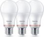 Philips Smart Lighting Lamp 3-pack - Slimme LED-Verlichting - Gekleurd en Wit licht - E27 - 60W - Mat - Wi-Fi