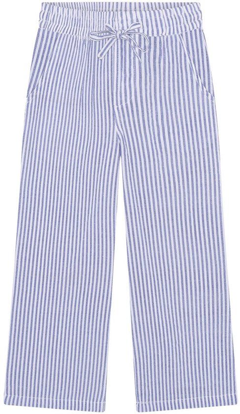 DAILY7 Wide Pants Striped Broeken Meisjes - Lichtblauw - Maat 116