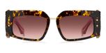 Etro Etroblossom Lunettes De Soleil Femme Havane Géométrique Violet 54mm