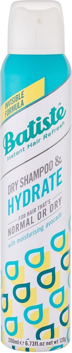 Batiste Suchý Shampoo Na Normální + Suché Vlasy Hydrate (dry Shampoo) 200 Ml