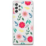 ERT GROUP mobiel telefoonhoesje voor Samsung A73 5G origineel en officieel erkend Babaco patroon Flowers 010 optimaal aangepast aan de vorm van de mobiele telefoon, gedeeltelijk bedrukt