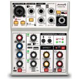 Audibax MG04 Go Sound-mengpaneel - 4-kanaals audio mixer - USB 2.0 audio-interface - microfooningang - 48 V Phantom Power voeding