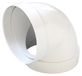 First Plast Coude 90° Ff Ø100 Pour Tube Ventilation Rond Ø100 Blanc