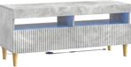 vidaXL LED tv-meubel ARNHEM 100 x 35 x 43 cm Betongrijs Bewerkt hout
